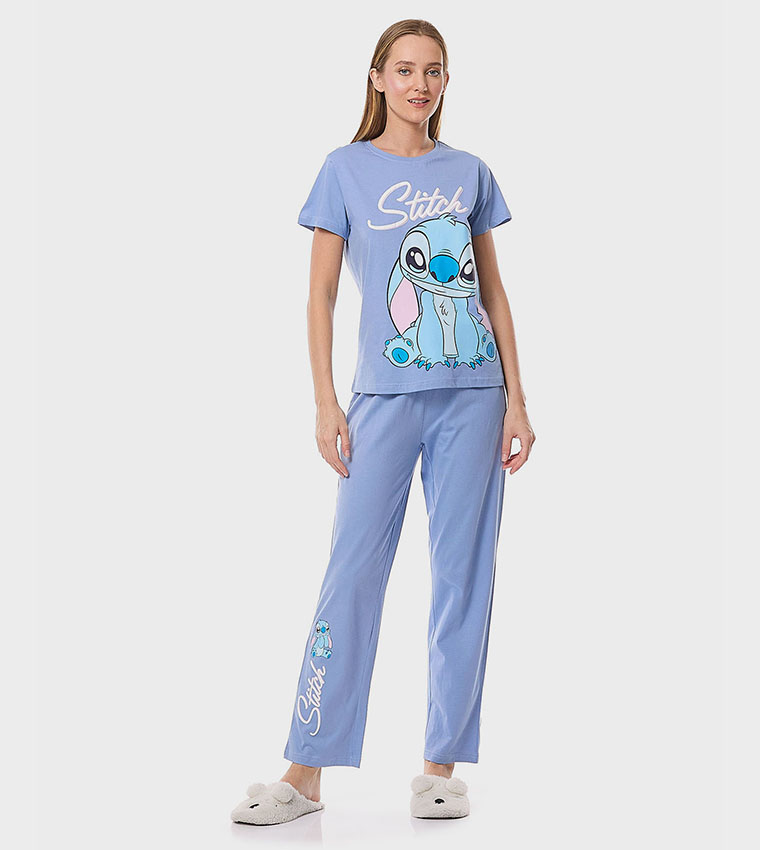 Stitch Printed Pyjama Set