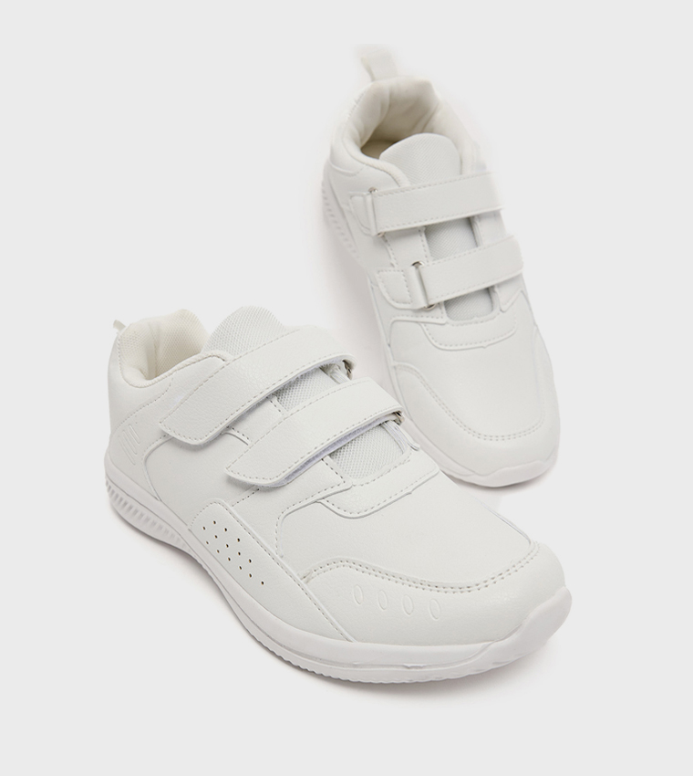Solid School Velcro Shoes