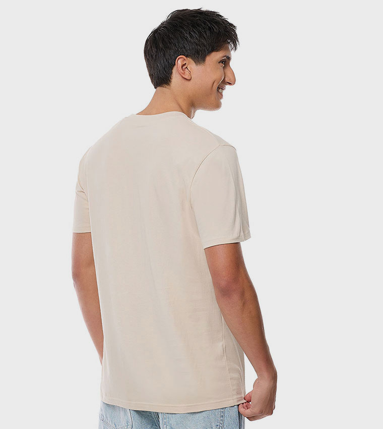 Solid T-Shirt with Crew Neck and Short Sleeves