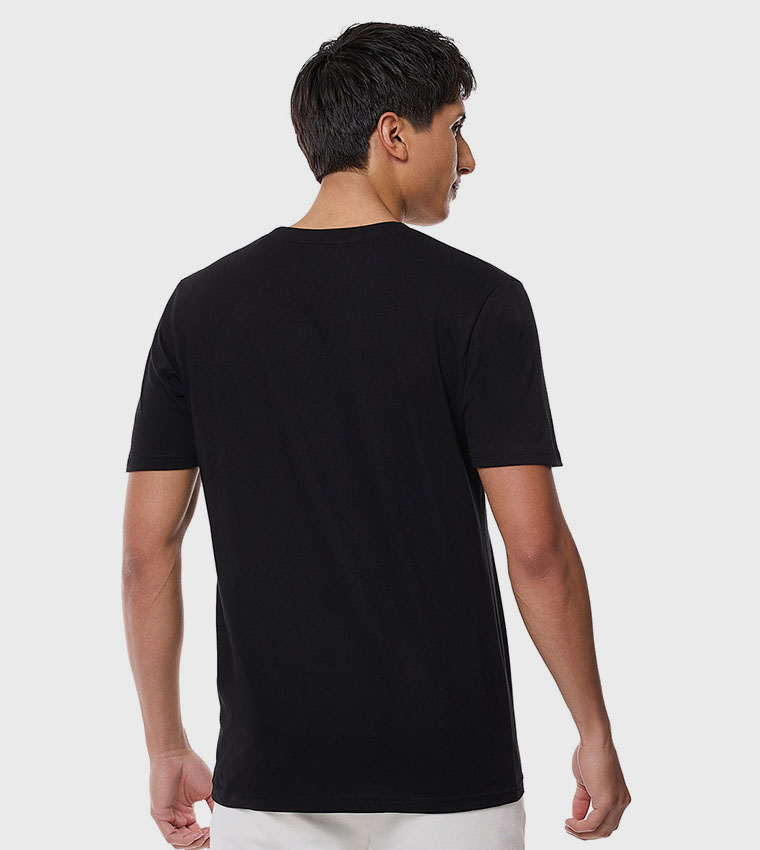 Solid T-Shirt with Crew Neck and Short Sleeves