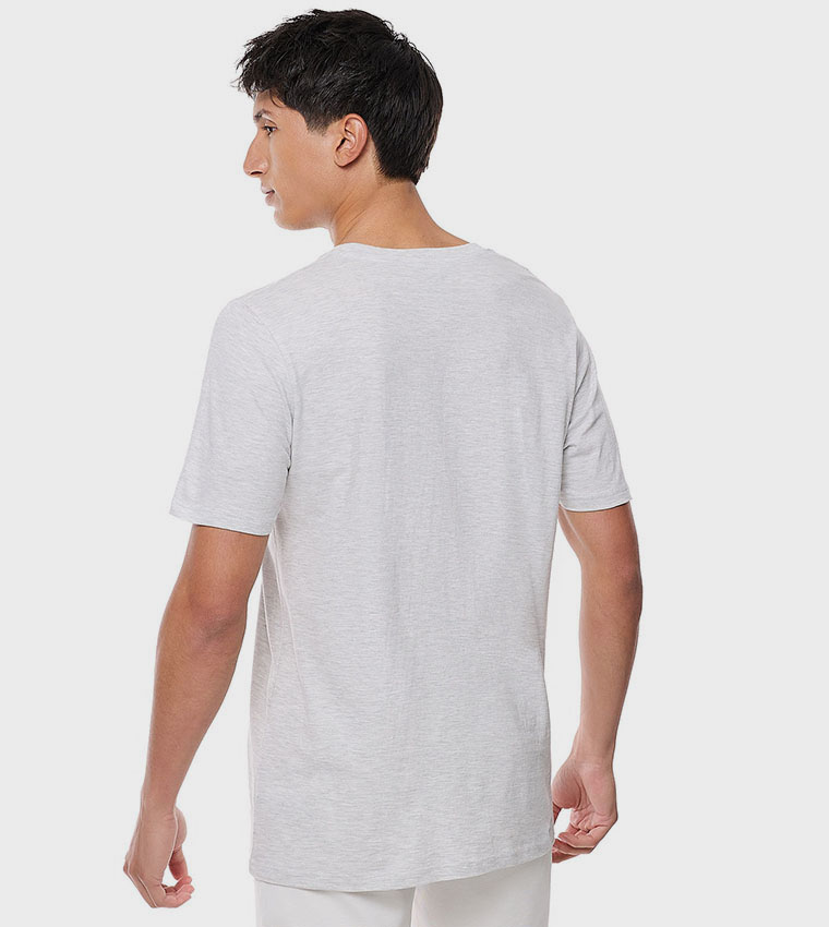 Solid T-Shirt with Crew Neck and Short Sleeves