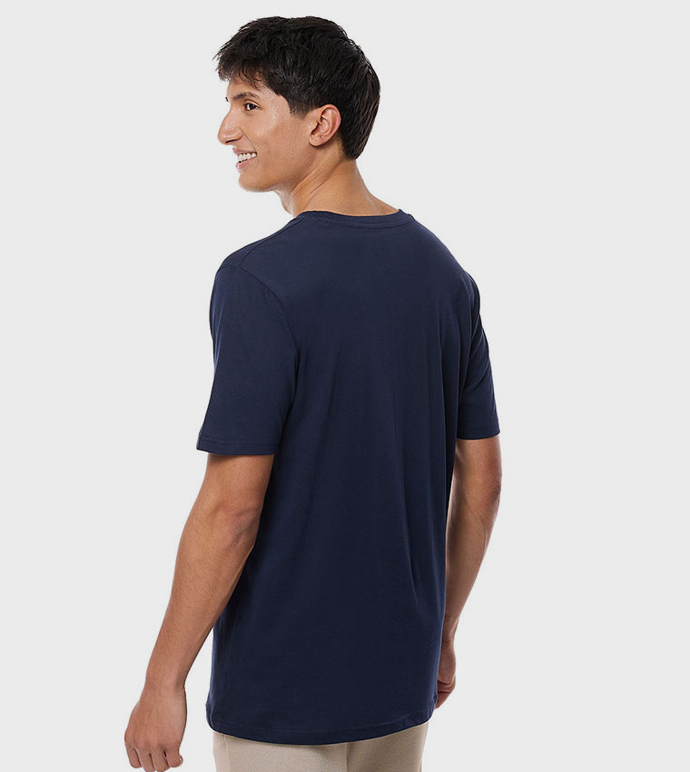 Solid T-Shirt with Crew Neck and Short Sleeves