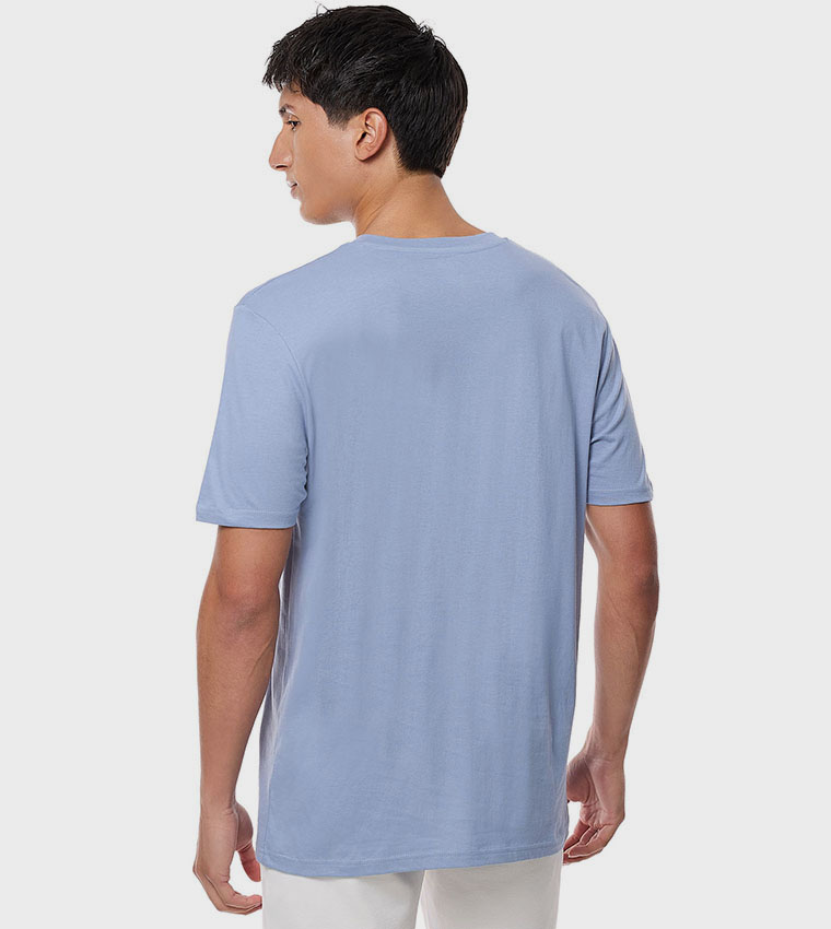 Solid T-Shirt with Crew Neck and Short Sleeves
