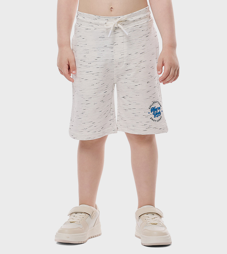 Printed Shorts with Drawstring Closure