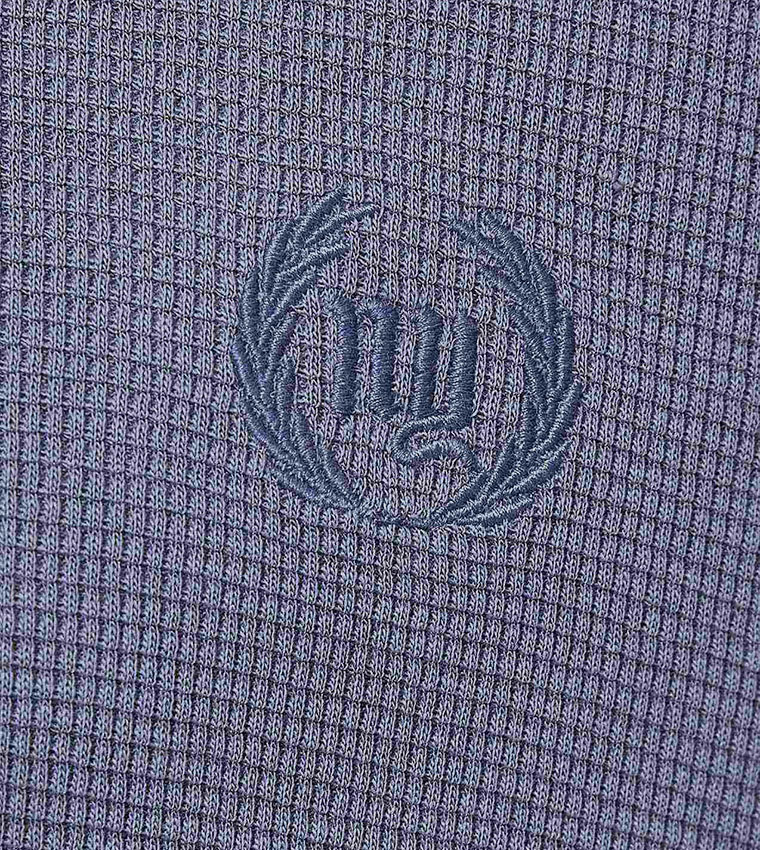 Embroidered Detail Polo T-Shirt with Short Sleeves
