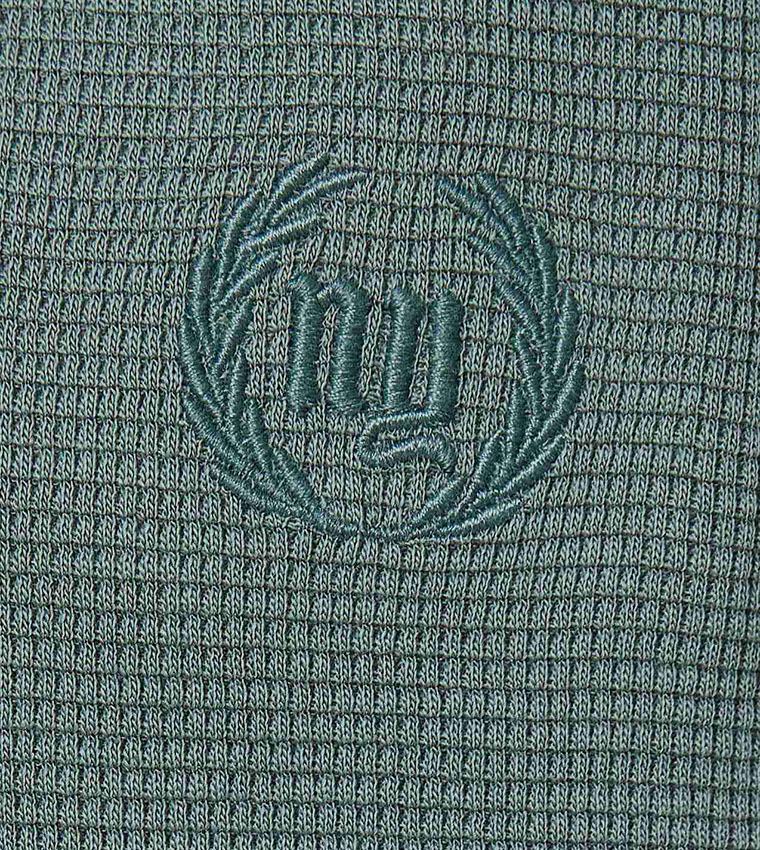 Embroidered Detail Polo T-Shirt with Short Sleeves
