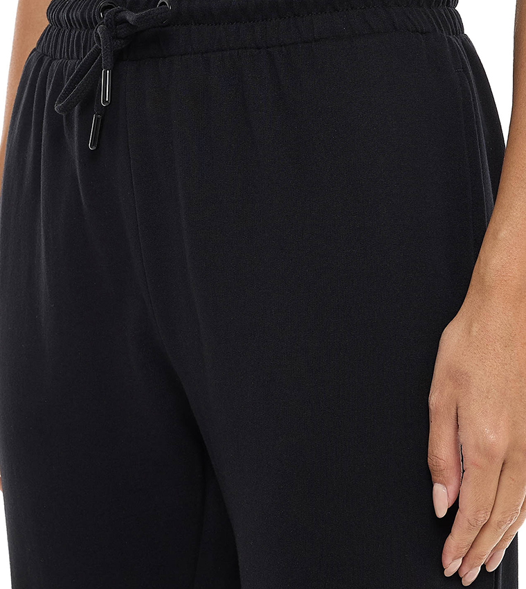 Solid Joggers with Drawstring Waist