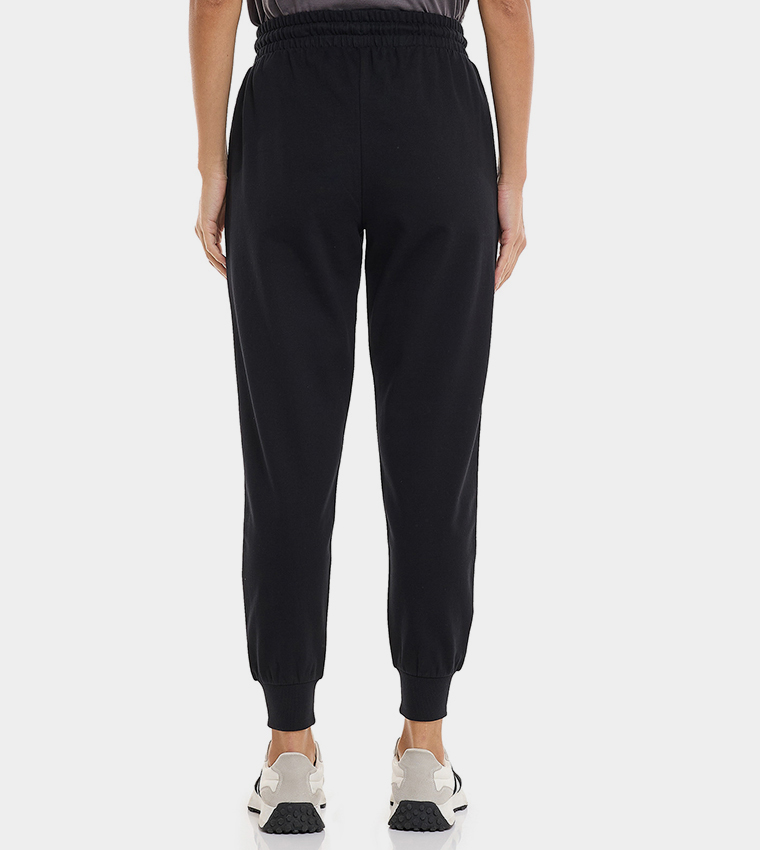 Solid Joggers with Drawstring Waist