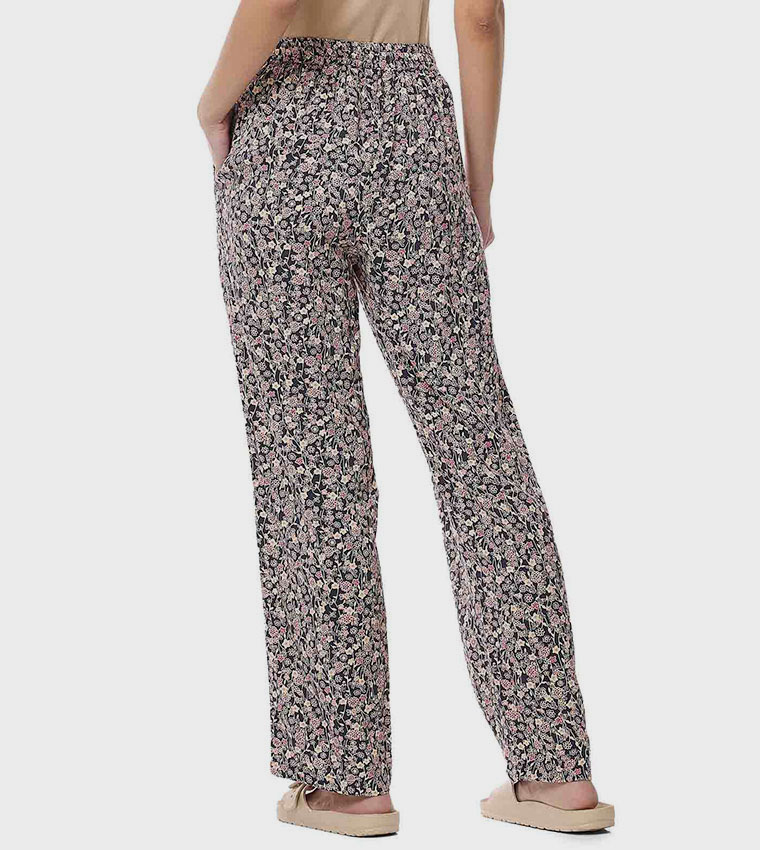 Printed Pyjama Pants with Drawstring Waist