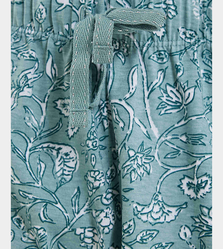 Printed Shorty Pyjama Set