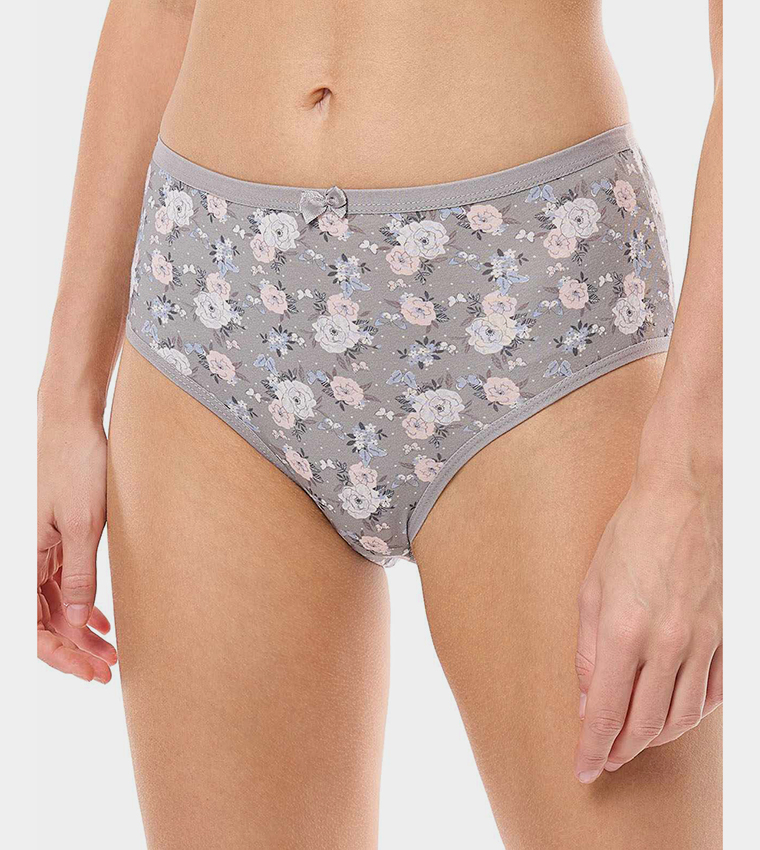 3 Pack Printed Hipster Briefs