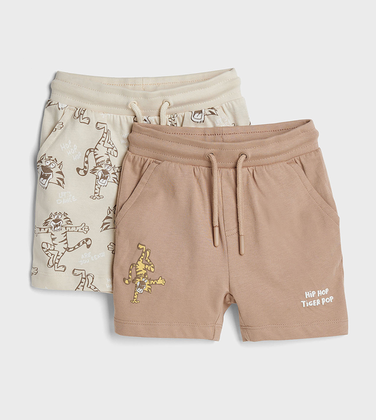 Pack of 2 Printed Shorts