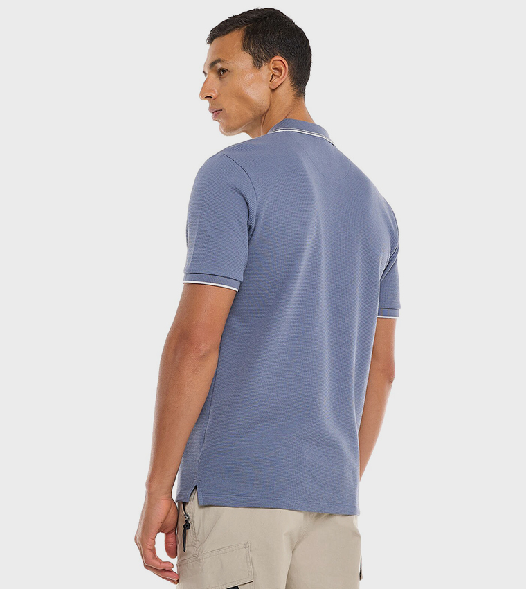 Logo Detail Polo T-Shirt with Short Sleeves