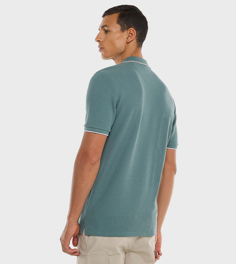 Logo Detail Polo T-Shirt with Short Sleeves