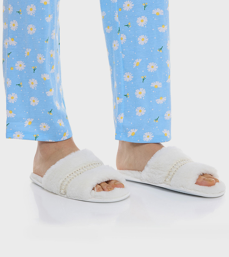 Furry Bedroom Slippers