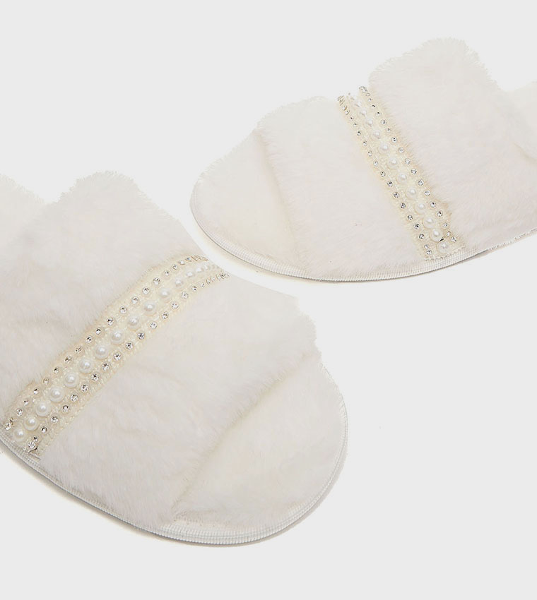 Furry Bedroom Slippers