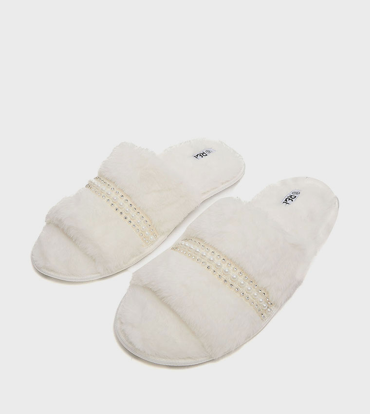 Furry Bedroom Slippers