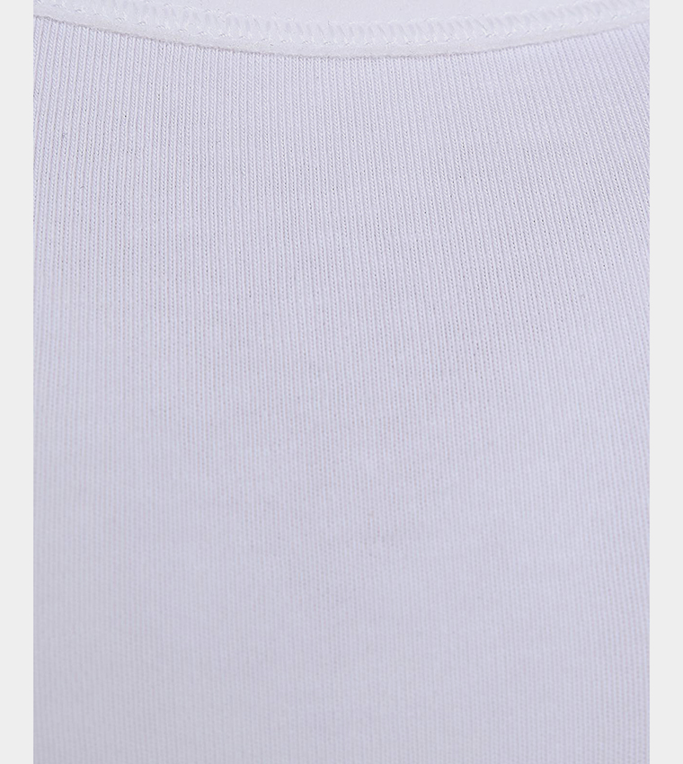 Solid Bonded Bra with Scoop Neck