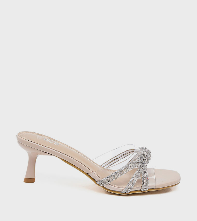 Embellished Heel Sandals