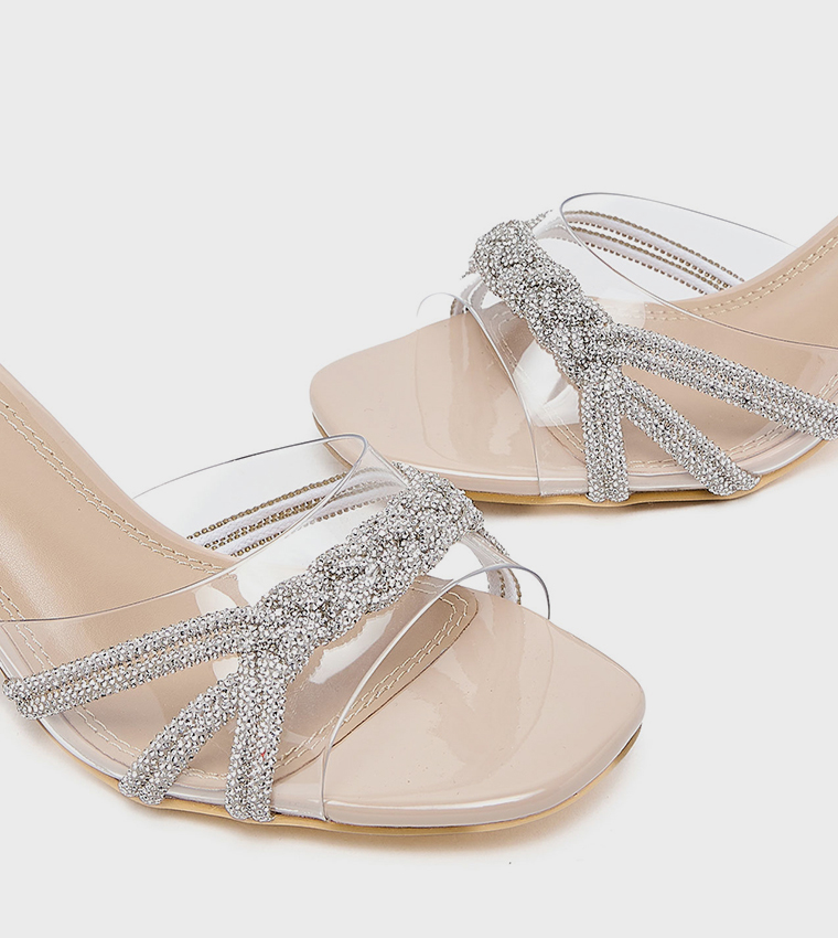 Embellished Heel Sandals