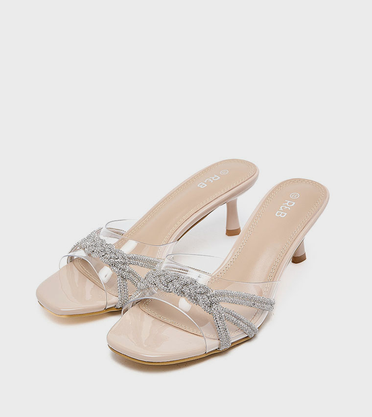 Embellished Heel Sandals