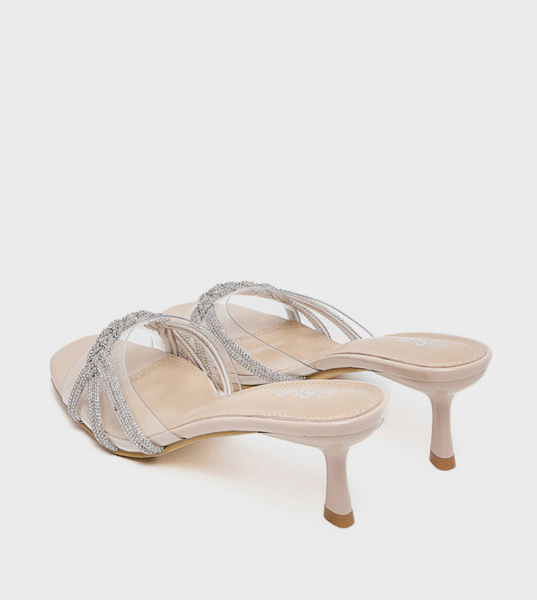 Embellished Heel Sandals