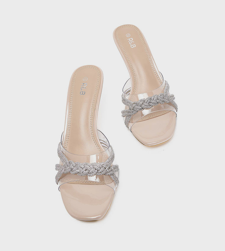 Embellished Heel Sandals