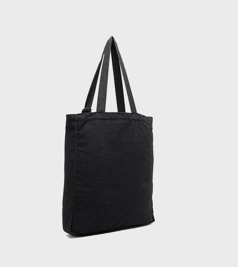 Printed Canvas Shoulder Bag
