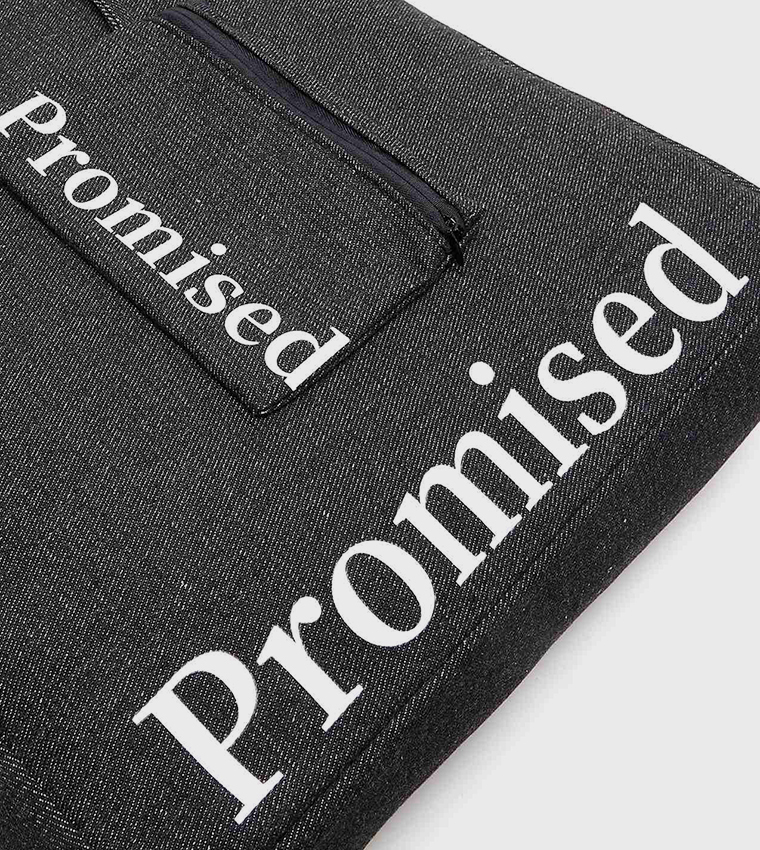 Printed Canvas Shoulder Bag