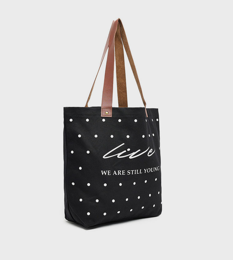 Printed Canvas Tote Bag