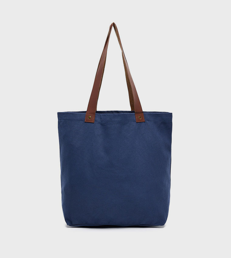 Printed Canvas Tote Bag
