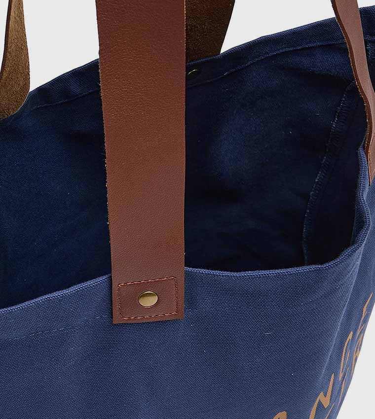 Printed Canvas Tote Bag