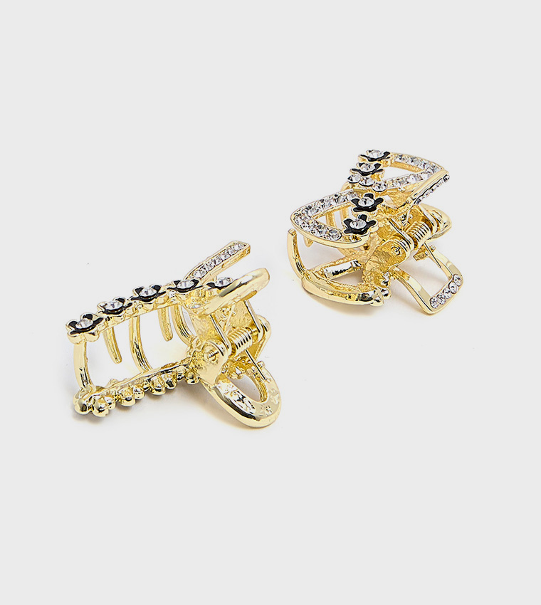 Pack of 2 Embellished Claw Clips