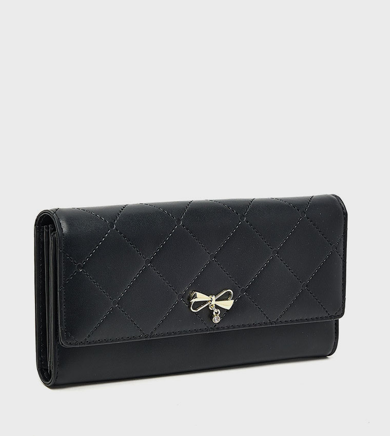 Stitch Detail Long Wallet
