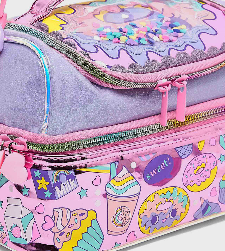 Appliqued Double Layer Lunch Bag