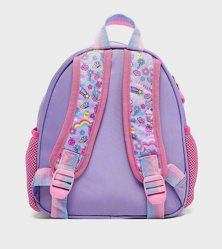 Unicorn Appliqued Backpack with Pouches