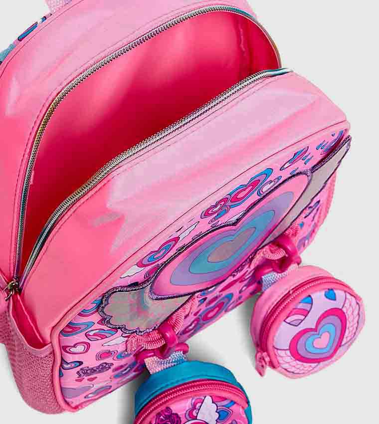 Appliqued Backpack with Pouches