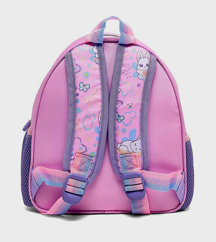 Appliqued Backpack with Pouches