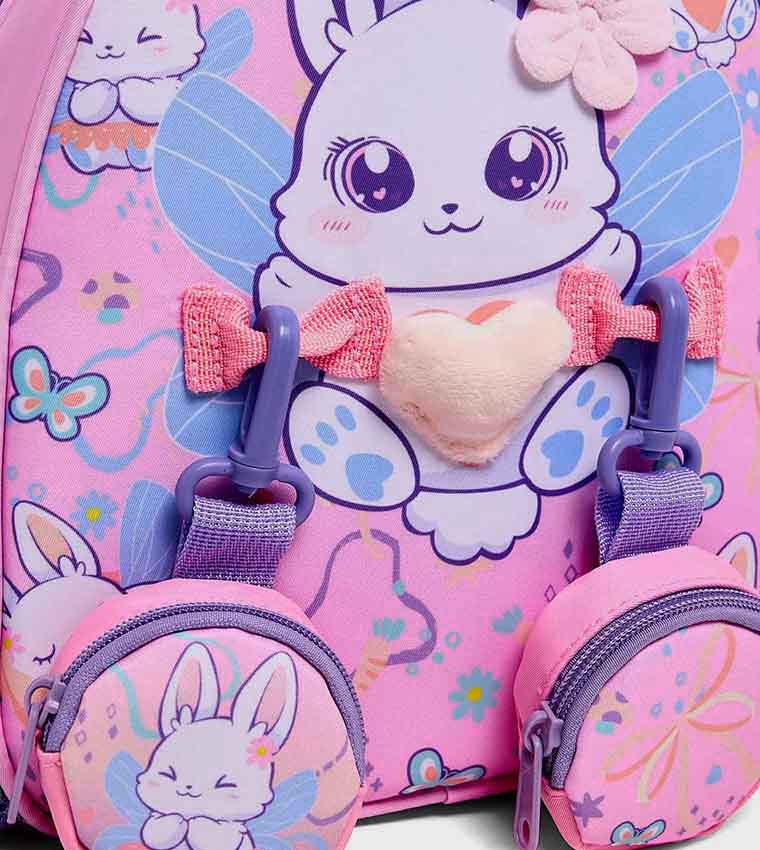 Appliqued Backpack with Pouches