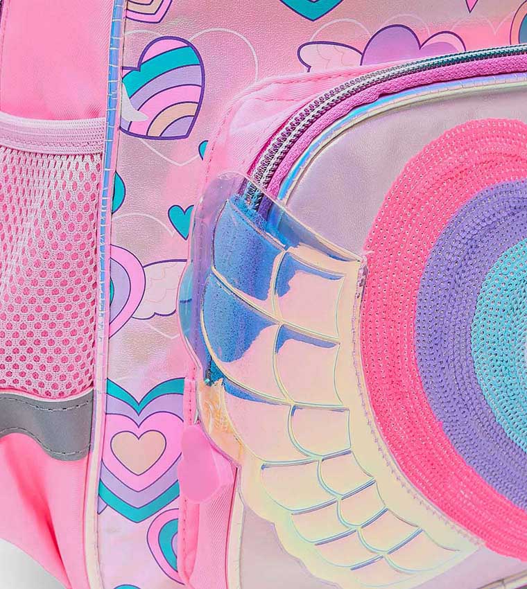 Appliqued Zip Around Backpack