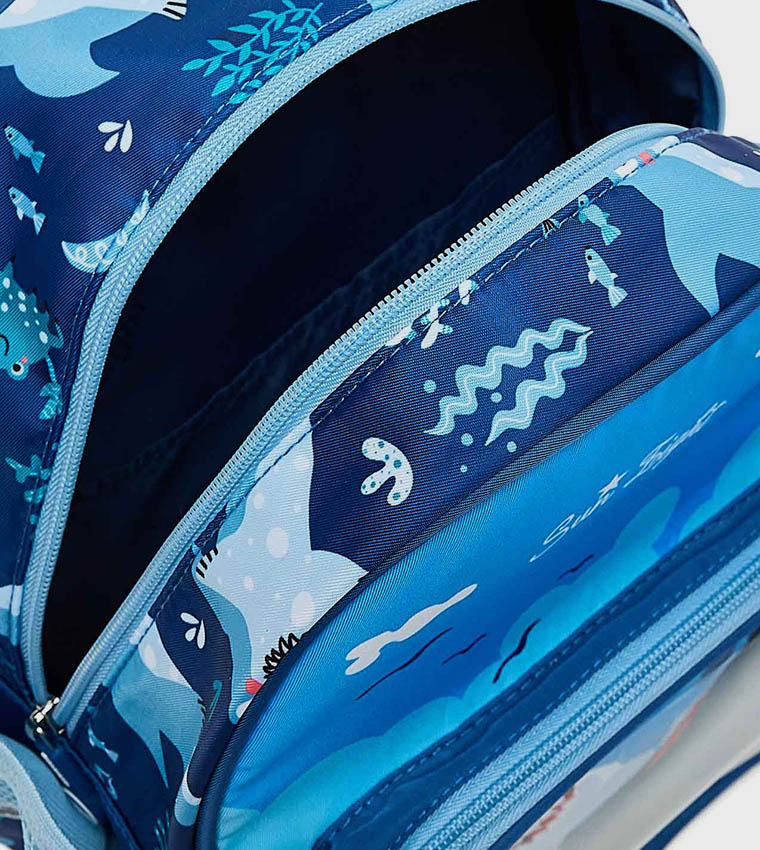 Printed Zip Around Backpack