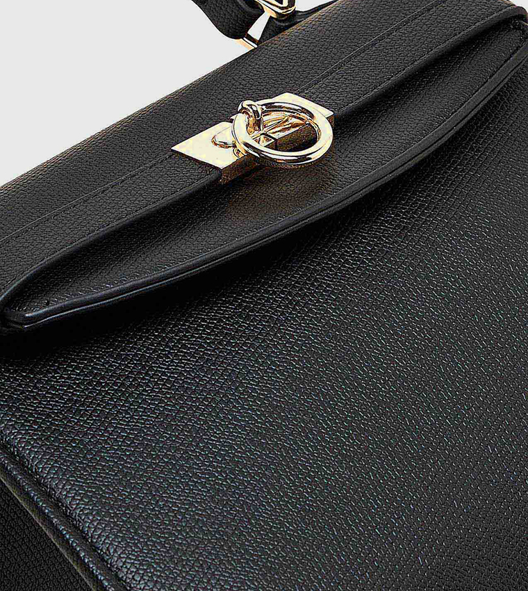 Textured Top Handle Bag