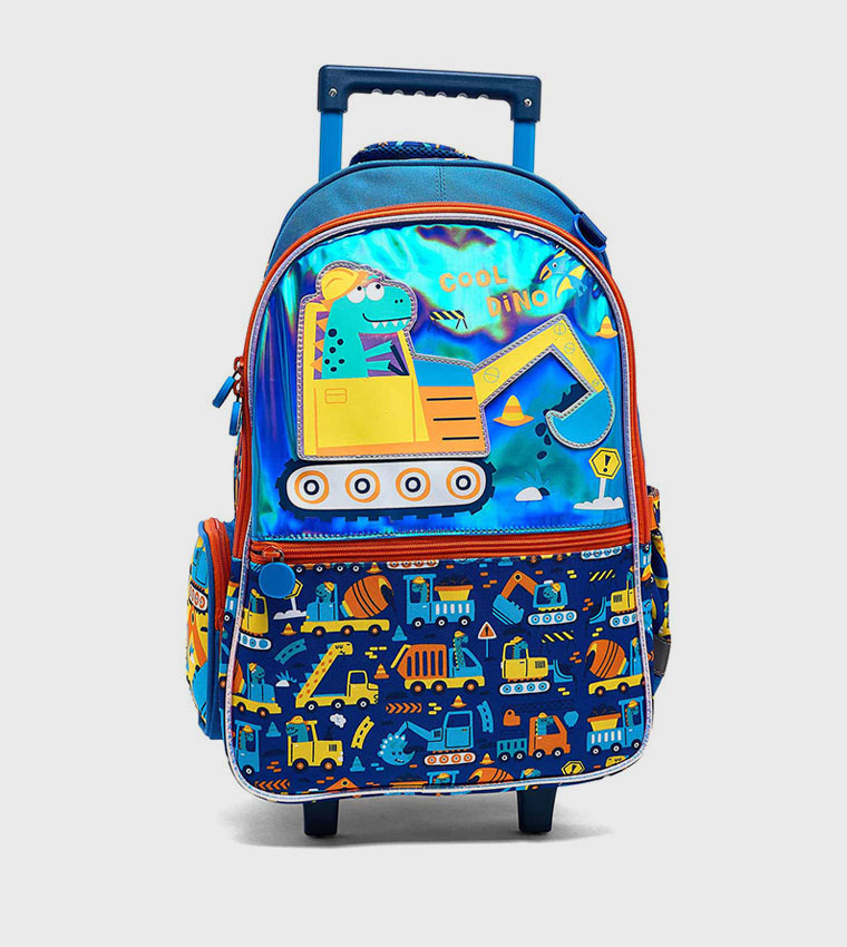 Appliqued Trolley Backpack