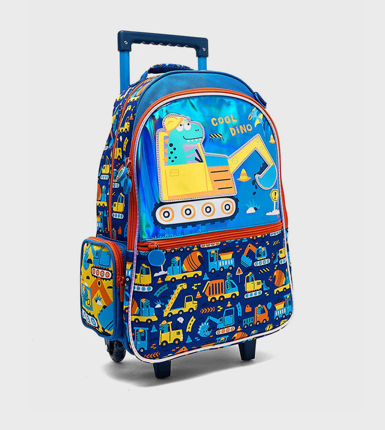 Appliqued Trolley Backpack