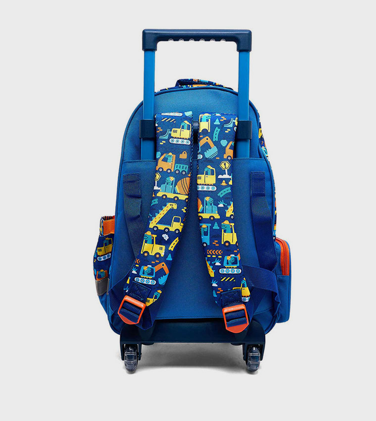 Appliqued Trolley Backpack