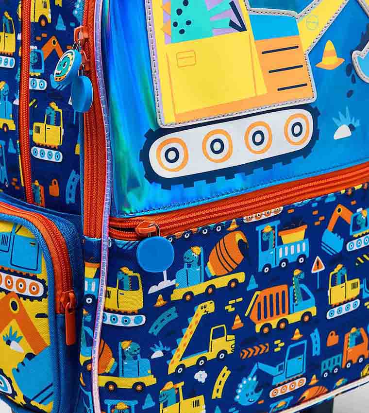 Appliqued Trolley Backpack