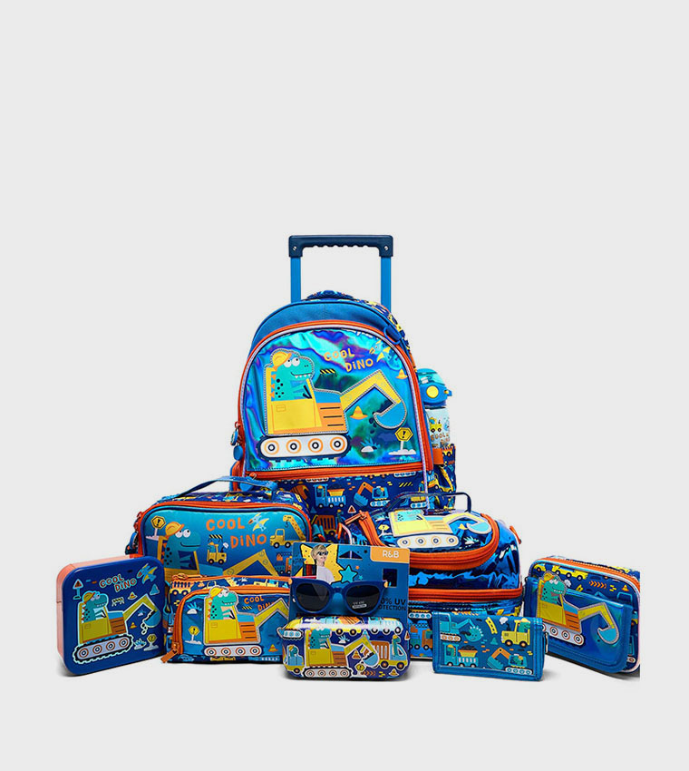 Appliqued Trolley Backpack