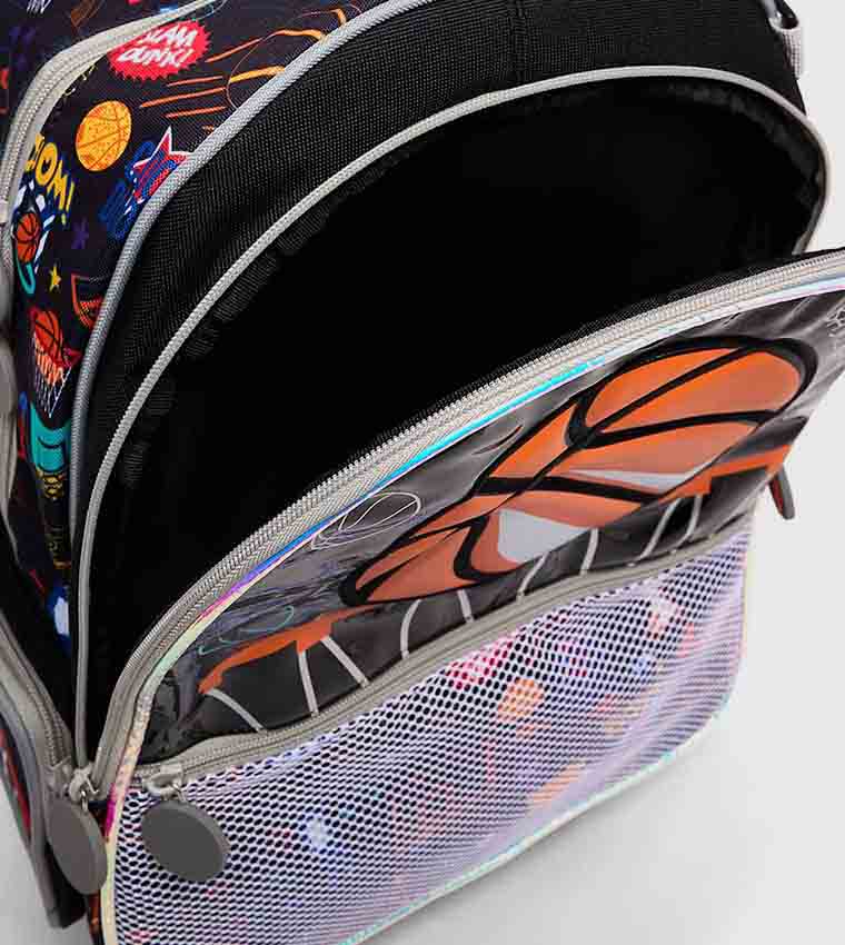 Appliqued Trolley Backpack