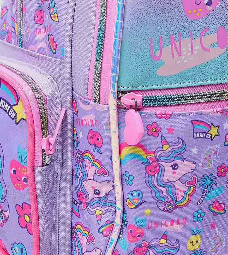 Unicorn Appliqued Trolley Backpack
