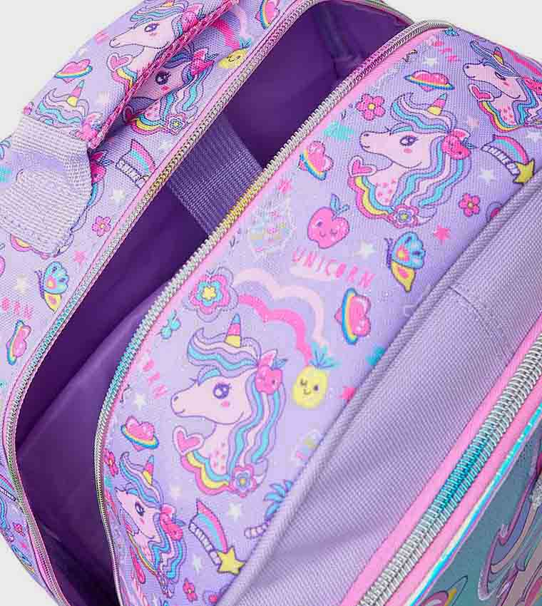 Unicorn Appliqued Trolley Backpack